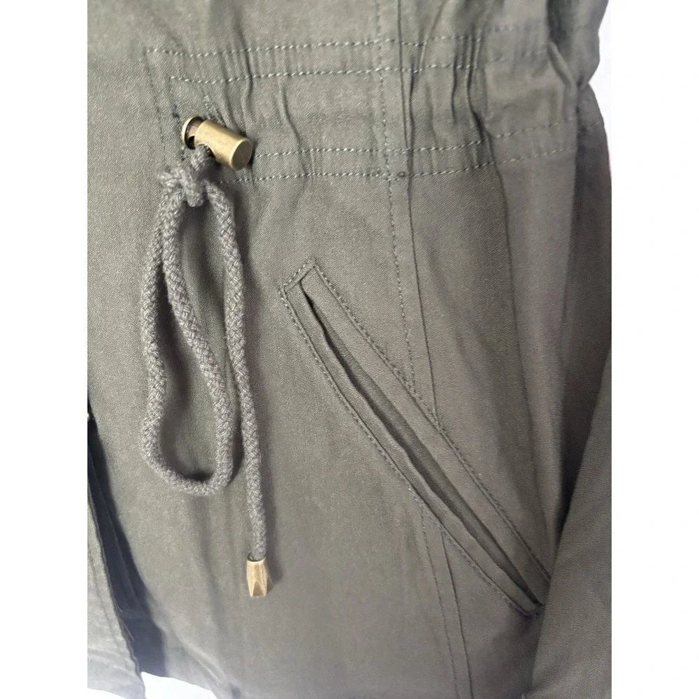 Eden Society Stitch Fix Womens Cargo Jacket Small Cinched Military‎ Green NEW